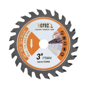 TCT Carbide Wood Saw Blade - BGTEC Wood Cutting Wheel 3 PCS 3-3/8"/85mm 24T with 15mm Arbor for Angle Grinder to Cutting Wood Plastic