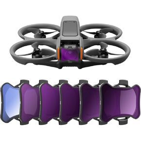 FPVtosky Avata 2 ND Filter Set, Multi-Coated ND Filter Camera Lens for DJI Avata 2 Accessories,6Pack ND Filter Set(MCUV, ND8, ND16, ND32, ND64, ND128)
