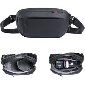ULANZI Versatile Camera Shoulder Bag Photography Travel Messenger Portable Travel Bag Accessories Stylish Crossbody DSLR Sling Bag Compatible with Sony Canon etc -BLACK