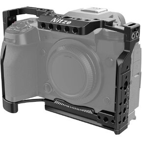 Nitze X-H2/ X-H2S Cage for FUJIFILM X-H2/ FUJIFILM X-H2S Camera with Built-in Cold Shoe, NATO Rail and Arca Quick Release Plate - T-F04A