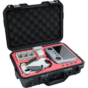 Mini 4 Pro Hard Carrying Case for DJI Mini 4 Pro/Mini 3 Pro Drone Fly More Combo Plus with DJI RC 2/RC-N2 Controller, Portable Waterproof Case Bag for 6 batteries, ND Filters and Accessories