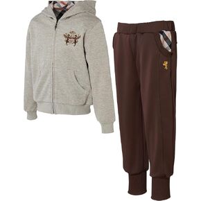 Boys' 2-Piece Comfortable Tracksuit Set (3-9) – Dryer Safe Zip-Up Hoodie & Jogger Sweatpants, Trusted Korean Brand