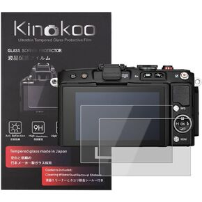 kinokoo Tempered Glass Film for Olympus E-PL6/E-PL5/E-PM2 Crystal Clear Film Olympus E-PL6 E-PL5 E-PM2 Screen Protector Bubble-free/Anti-scratch(2 pack)