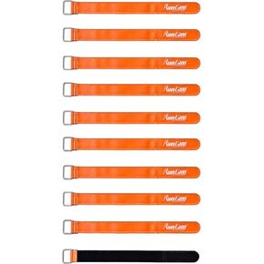 RunCam RC Battery Straps 10pcs FPV Batteries Strap 20x220mm Tie Down Rubberized Straps Non-Slip for FPV Drone RC Helicopters Planes Cars
