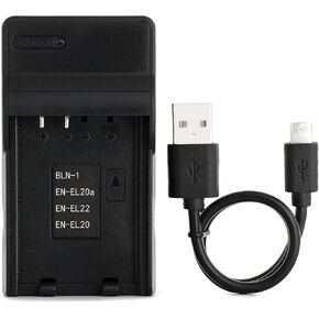BLN-1 USB Charger for Olympus E-M5, E-P5, OM-D E-M1, OM-D E-M5, Pen E-P5 Camera and More