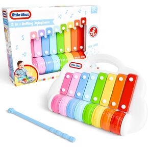 Lollipop Little Tikes 2 in 1 Rolling Xylophone Toy for Toddlers, Spin to Play Different Tunes - Toddler Music Fun Includes Xylophone Mallet Xylophone for Toddlers 1-3