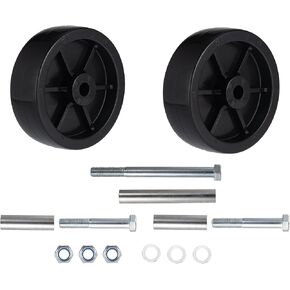 Plutreas 6-Inch Boat Trailer Jack Wheels Freight Dolly Wheel Replacement with Hardware (2 Pack)