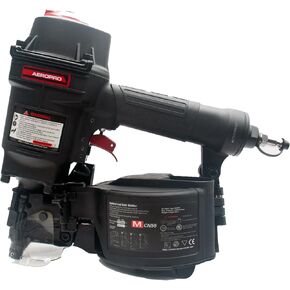 AeroPro Tools CN65R 15 Degree 1-1/2″ to 2-1/2″ Pneumatic Coil Siding Nailer with Tool-less Depth Adjustment and Side Load, Tilt Bottom Magazine