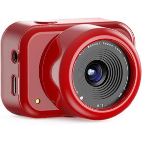 ATLI 1080P Time Lapse Camera FHD APP Control Timelapse Video Camera Remote Access with Memory Card for Indoor Flower Plants Weather Cooking Artist (Red)