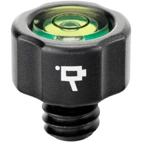 Wooden Camera Bubble Level for Leveling Equipment, with Anti-Twist Locating Pin, and 1/4"-20 Mounting Screw for Attaching to Camera, Cage, Tripod or Rig (Round)