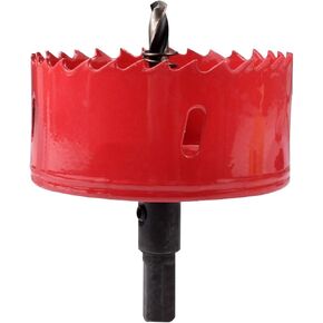 kATUR 90mm Speed Bi-Metal Hole Saw, Cornhole Board Drill Bit with Positive Rake Teeth for Soft Metal, Drywall, Plastic, Wood, Fiberboard (90mm)