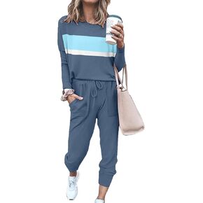 Bofell Lounge Sets for Women Tie Dye Two Piece Pjs Casual Loungewear Sets L in Kuwait