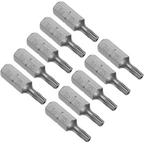 Torx Screwdriver Bits, 1/4" Hex Shank 25mm Long T15, Magnetic Screwdrivers Bit - (Applications: for Car Maintenance), 10-Pieces
