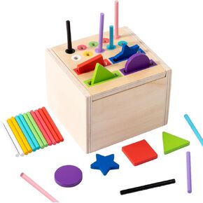 Color Sorting Toys for Toddlers 1-3: Fine Motor Skill Toys for 1-2 Year Old| Color Matching Toys Preschool Learning Activities| 12-18 Months Busy Board Matching Game for Baby Boys and Girls Gifts