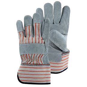 Magid TB725ELT Duramaster Cow Split Palm with Rubberized Cuff, Medium
