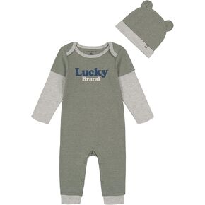 Lucky Brand baby-boys 2 Pieces Coverall Set