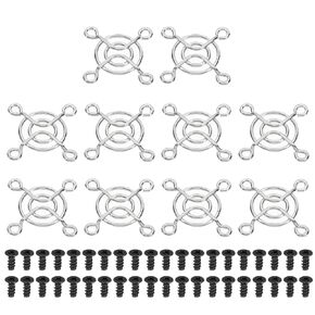 PATIKIL 185mm Filter Grill with Screws, 3 Pack Chrome Plated Iron Frame Ventilator Grills Protector Mesh Dustproof Case Cover for Computer, Silver Tone