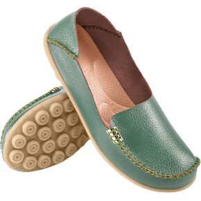 Ablanczoom Womens Loafers Casual Shoes: Comfortable Round Toe Slip on Loafers Soft Moccasins Dressy Flats Shoes for Driving Walking