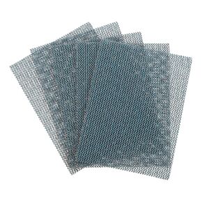 HARFINGTON 5pcs Mesh Sanding Sheets 120 Grits 3" x 4" Ceramic Abrasive Wet Dry Sandpaper Dust-Free Hook and Loop Abrasive Pads for Car Woodworking Metal Polishing & Grinding