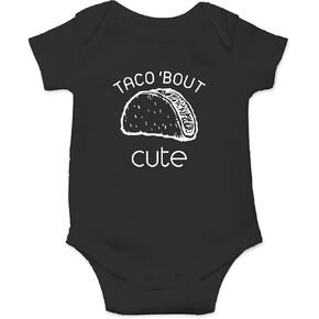 Taco 'Bout Cute - Baby Clothes - Funny Newborn Bodysuit Outfits for Boys and Girls