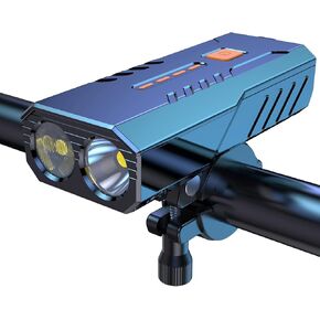 Bike Lights for Night Riding,Larger Wide Angle Focused Beam Bike Safety Light,6 Mode Bright 1200lumen Bike Light Rechargeable,Made PC+ABS Waterproof 3000mAh Bike Headlight