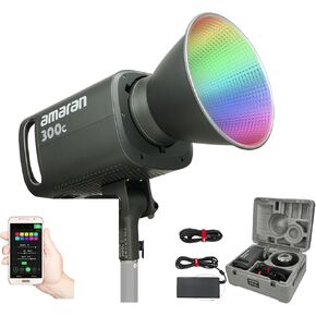 Aputure Amaran 150c RGBWW LED Video Light,150W 2500K-7500K,CRI 95+ TLCI 95+ Bowens Mount Studio LED with DC/AC Power Supply,Build in 9 Lighting FX for Filmmaking Studio Photography in Kuwait