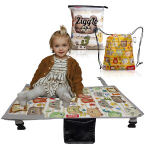 Toddler Airplane Bed - Airplane Seat Extender for Kids - Baby Travel Essentials for Flying - Airplane Must Haves for Toddlers - Airplane Foot Rest Hammock for Kids with Drawstring Backpack
