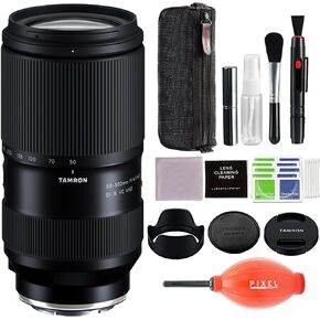 Tamron 50-300mm F/4.5-6.3 Di III VC VXD for Sony E Mount Full Frame Mirrorless Cameras with Pixel Advanced Accessories & Travel Bundle | AFA069S700 | tamron 50-300mm f4.5-6.3