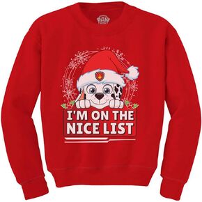 Skye, Marshall, Rubble Paw Patrol Ugly Christmas Santa Toddler Kids Sweatshirt