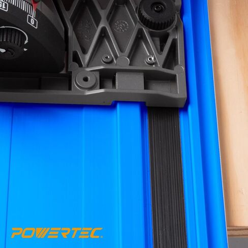 POWERTEC 72154 110 بوصة مجموعة ربط السكك الحديدية لدليل المنشار مع حقيبة واقية لمناشير الجنزير ميلووكي | تتضمن قضبان توجيه 2 × 55 بوصة و(2) موصلات سكة توجيه لمشاريع الأعمال الخشبية in Saudi Arabia