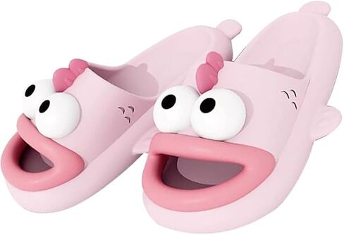 Tongue Slippers Fish Cloud Slides for Women Men Animals Slippers Open Toe Slide Sandals Fish Flops Summer Non-Slip Beach Shower Shoes in Saudi Arabia