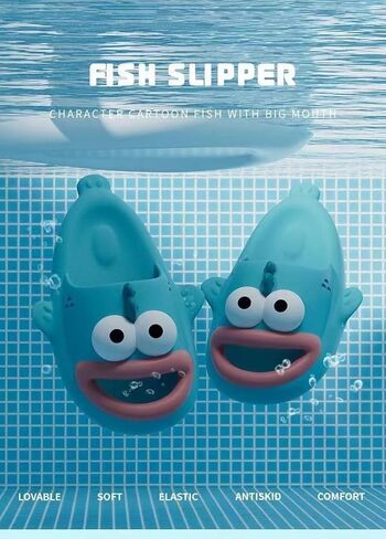 Tongue Slippers Fish Cloud Slides for Women Men Animals Slippers Open Toe Slide Sandals Fish Flops Summer Non-Slip Beach Shower Shoes in Saudi Arabia