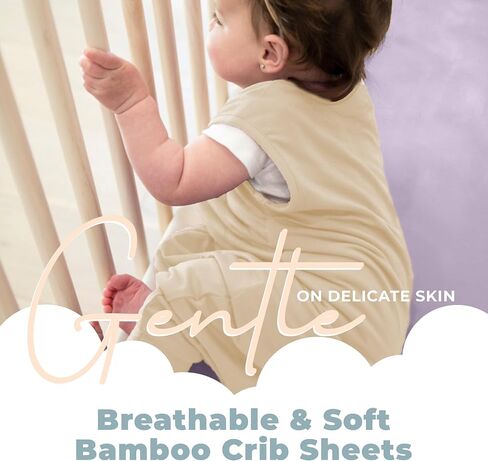 Nyte Nyte Baby - Silky Soft Fitted Crib Sheet, Temperature-Regulating Toddler Sheets, Breathable Crib Sheets, 52 x 28 inches, Orchid in Kuwait