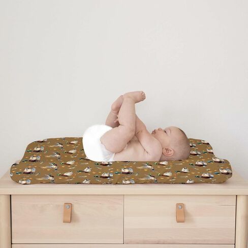Vintage Duck Hunting Baby Changing Table Pad Covers for Boy Girl 32''x16'' Mallard Ducks Feathers Fitted Changing Table Sheets Wild Bird Animal Soft Breathable Nursery Diaper Changing Table Mats in Saudi Arabia