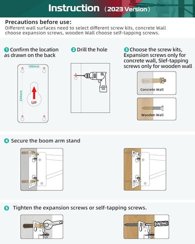 Ring Light Wall Mount Boom Arm 57.87"/147cm with Triangle Base, Ring Light Mount Flexible Rotation with 3/8 & 1/4 Screw for Photography Studio, Strobe Flash, Softbox, Umbrella, Reflector in Kuwait