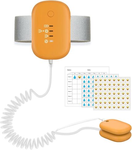Bed Wetting Alarm for Boys Girls, Bedwetting Alarm System, USB Rechargeable, Loud Sound and Vibration, 3 Reminder Modes in Saudi Arabia