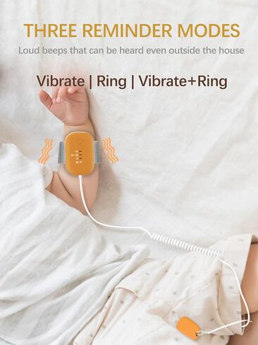 Bed Wetting Alarm for Boys Girls, Bedwetting Alarm System, USB Rechargeable, Loud Sound and Vibration, 3 Reminder Modes in Saudi Arabia