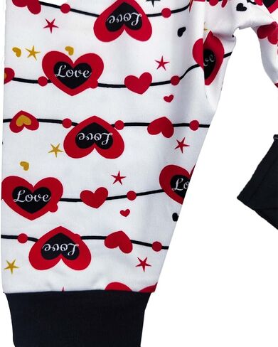 زي عيد الحب الأول للطفل الرضيع، سروال طويل الأكمام للأطفال حديثي الولادة في عيد الحب الأول مع قبعة in Kuwait