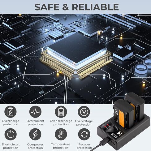 شاحن بطارية K&F Concept NP-FZ100، شاحن بطارية بفتحة مزدوجة لسوني A7iv A7iii A7Rv FX3 FX30 ZV-E1 A7RIII (A7R3) A9 A6600 A6700 A9 II in Saudi Arabia