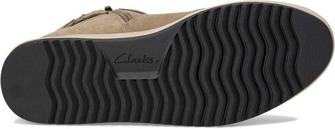 Clarks Women's Zylah Faye Ankle Boot, Dark Taupe Suede, 7 in Saudi Arabia