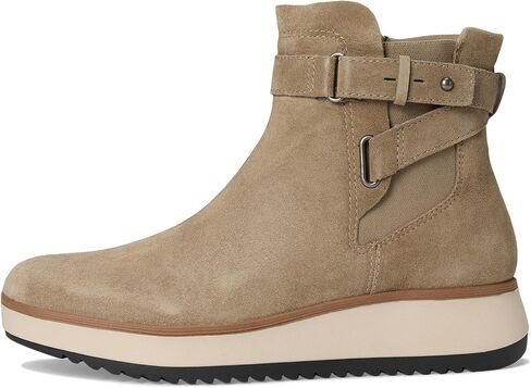 Clarks Women's Zylah Faye Ankle Boot, Dark Taupe Suede, 7 in Saudi Arabia