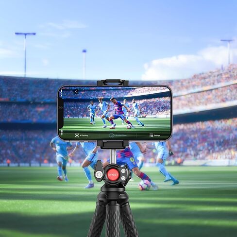 حامل ثلاثي للكاميرا من EMEET، حامل ثلاثي مرن صغير مع حامل هاتف ومسمار 1/4 بوصة، رأس كروي 360 درجة، حامل ثلاثي القوائم للهاتف بسعة تحميل 4.4 رطل، حامل ثلاثي صغير مدمج للهاتف/الكاميرا/كاميرا الويب in Kuwait