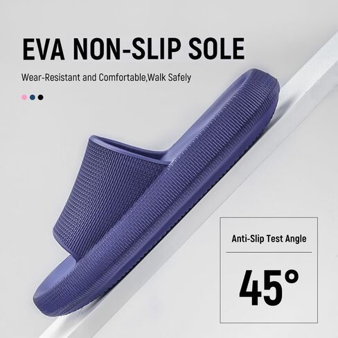 Cloud Slides for Women and Men, Pillow Slippers with Thick Sole, Shower Shoes, Cushioned Sandals for Indoor & Outdoor in Saudi Arabia