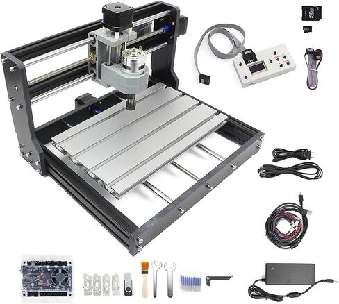CNCTOPBAOS ترقية CNC 3018 Pro 3 Axis DIY Mini CNC Router Kit مع GRBL جهاز تحكم عن بعد غير متصل وحدة تحكم PVC PCB أكريليك البلاستيك الخشب قطع النقش نحت آلة طحن in Kuwait