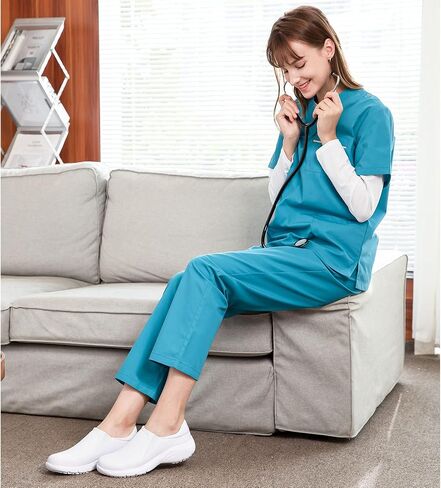 Hawkwell Women's Slip On Lightweight Slip Resistant Comfort Nursing Shoes in Saudi Arabia
