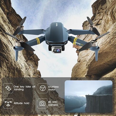 Brushless Super Endurance Foldable Drone with Camera for Beginners–60+ min Flight Time, WiFi FPV Quadcopter with 120°Wide-Angle 2K HD Camera, Brushless Motor, Auto Hover, F89-US-240923-5 in Saudi Arabia