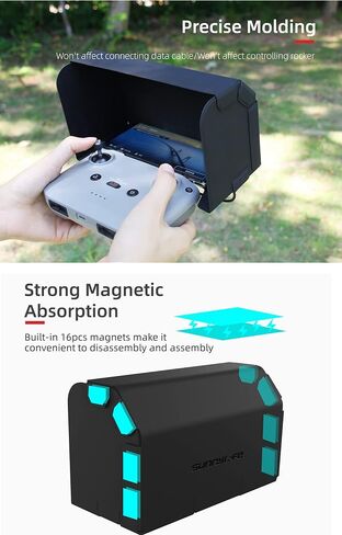BTG Sun Hood Sunshade for DJI RC N1 N2 N3 Controller Compatible with DJI NEO/Mavic Air 3S Air 3 2S/Mini 4 3 Pro/Mavic 3 Remote Control Accessories for 4.4-7 inch Smartphone Screen in Saudi Arabia