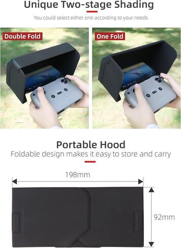 BTG Sun Hood Sunshade for DJI RC N1 N2 N3 Controller Compatible with DJI NEO/Mavic Air 3S Air 3 2S/Mini 4 3 Pro/Mavic 3 Remote Control Accessories for 4.4-7 inch Smartphone Screen in Saudi Arabia