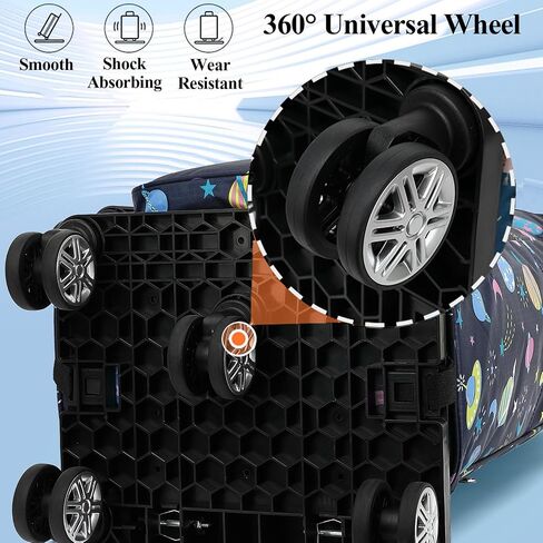 2 in 1 Shopping Cart with Wheels, Grocery Cart, Portable Utility Dolly Cart, Luggage Cart, Foldable Hand Truck with Built-in Removable Waterproof Bag for Shopping, Camping, Travel (Animal World) in Kuwait
