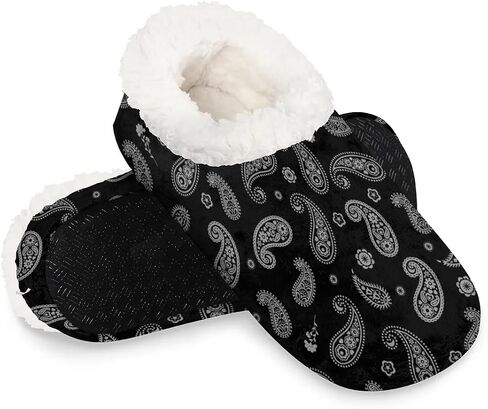 House Slippers for Women Men Winter Fuzzy Memory Foam Slippers Indoor Warm Full Slippers in Kuwait